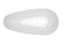 Banheira Oval de Imersão Elipsa Freestanding em Solid Surface Fosco ou Polido
