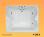 Banheira Dupla de Hidromassagem Marbella 7000 Master em Gel Coat