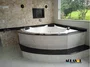 Banheira Hidromassagem de Canto Serena Master em Gel Coat
