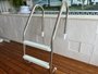 Escada Aço Inox com 2 Degraus ABS Anatômico para Piscinas