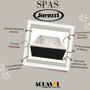 Spa Quadrado J185 Jacuzzi em Acrílico com Fechamento e Cobertura Térmica
