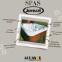 Spa Quadrado J220L 60HZ Jacuzzi em Acrílico Com Cobertura Térmica